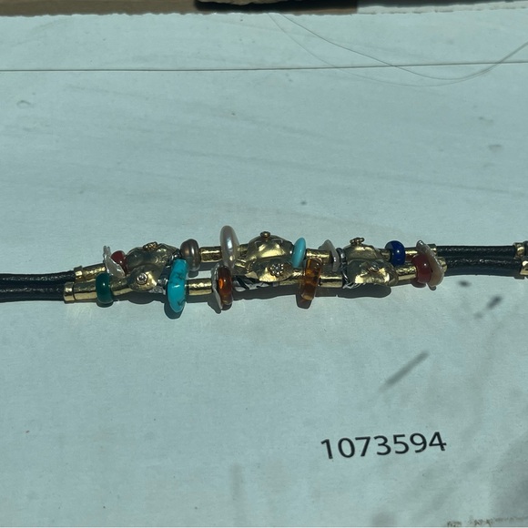 Misani Pageo 18k gold bracelet with pearls and turquoise - Picture 7 of 8